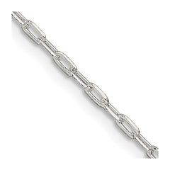 Sterling Silver 1.75mm Elongated Open Link Chain - 5
