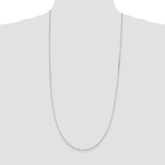 Sterling Silver 2mm Elongated Open Link Chain - 6