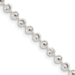 Sterling Silver 3mm Fancy Beaded Chain - 3