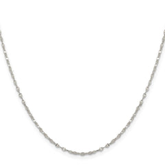 Sterling Silver 1.75mm Fancy Wave Flat Link Chain - 3