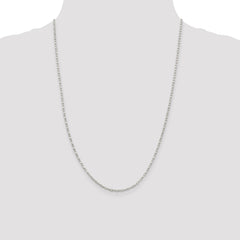Sterling Silver 2.25mm Fancy Wave Flat Link Chain - 3