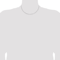 Sterling Silver Rhodium-plated 2mm Rolo Chain - 3