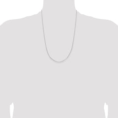 Sterling Silver Rhodium-plated 2mm Rolo Chain - 5