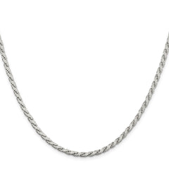 Sterling Silver 3.1mm Flat Rope Chain - 6