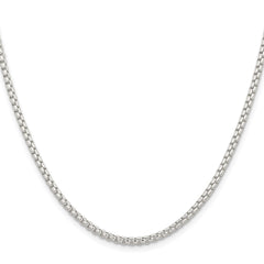 Sterling Silver 2.6mm Round Box Chain - 3