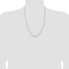 Sterling Silver 2.6mm Round Box Chain - 4