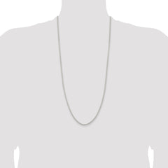 Sterling Silver 2.6mm Round Box Chain