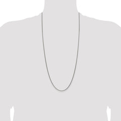 Sterling Silver Antiqued 1.6mm Solid Square Spiga Chain - 4