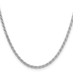 Sterling Silver 3.65mm Flat Rope Chain - 2