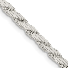 Sterling Silver 3.65mm Flat Rope Chain - 2