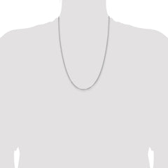 Sterling Silver Rhodium-plated 2.8mm Rolo Chain - 6