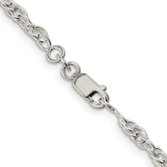 Sterling Silver 2.75mm Loose Rope Chain - 3