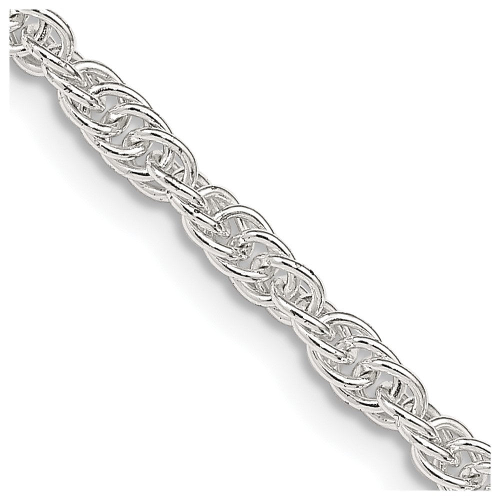 Sterling Silver 2.75mm Loose Rope Chain - 3