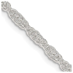 Sterling Silver 2.75mm Loose Rope Chain - 3