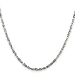 Sterling Silver 2.5mm Loose Rope Chain - 3