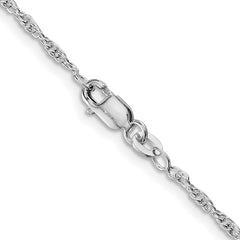 Sterling Silver Rhodium-plated 2mm Loose Rope Chain - 3