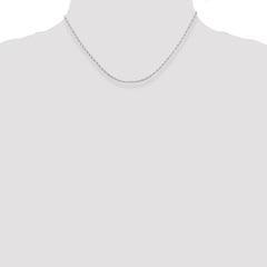 Sterling Silver 1.6mm Oval Fancy Rolo Chain - 4