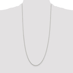 Sterling Silver 1.6mm Oval Fancy Rolo Chain - 5