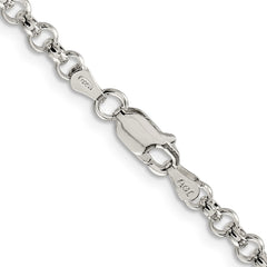 Sterling Silver 4mm Rolo Chain - 20