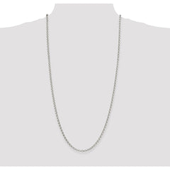 Sterling Silver 4mm Rolo Chain - 20