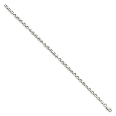 Sterling Silver 3.5mm Diamond-cut Rolo Chain - 2