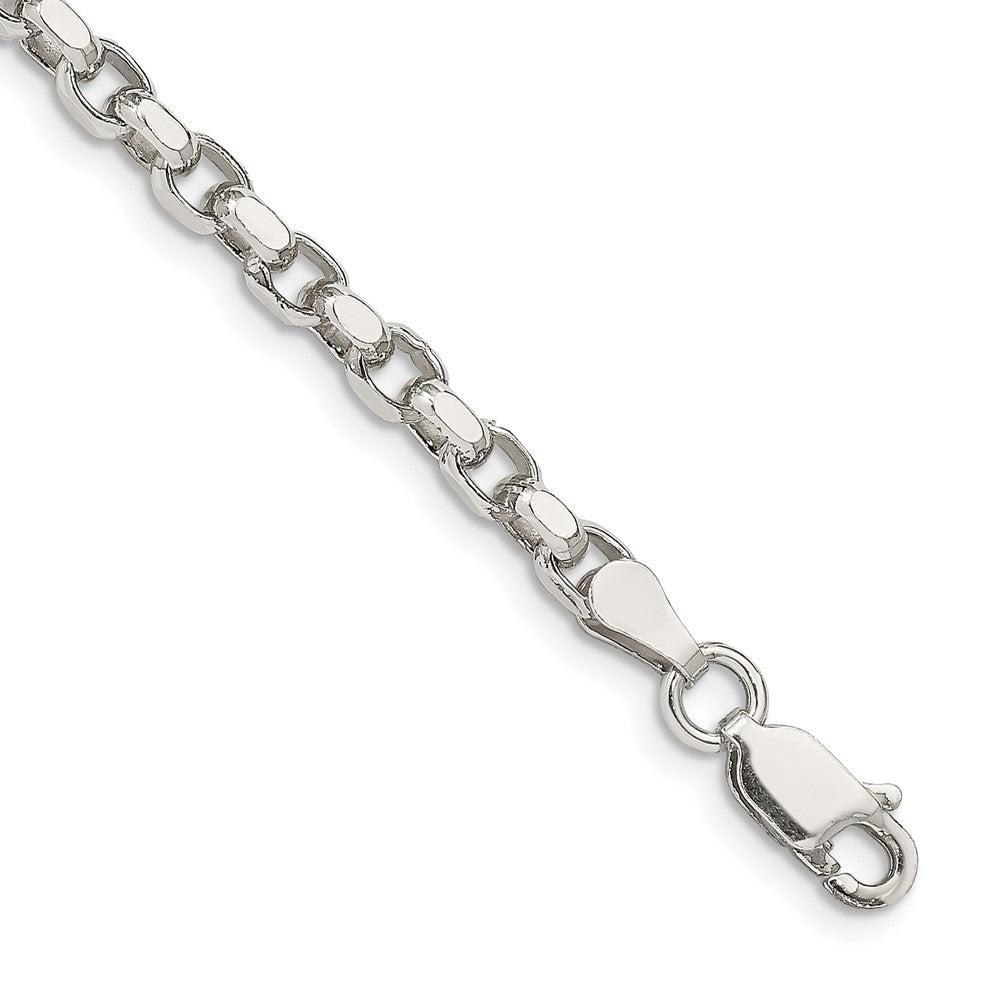 Sterling Silver 3.5mm Diamond-cut Rolo Chain - 2