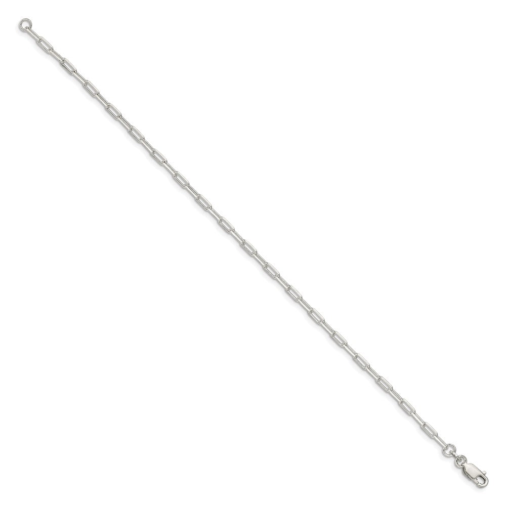 Sterling Silver 2.75mm Elongated Open Link Chain - 7