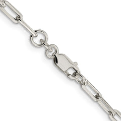 Sterling Silver 3.25mm Elongated Open Link Chain - 8