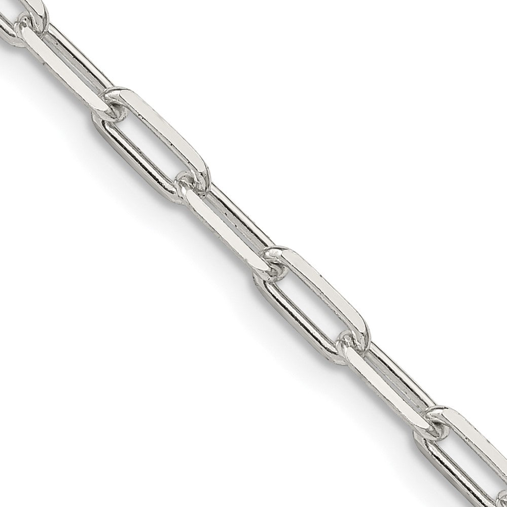 Sterling Silver 3.25mm Elongated Open Link Chain - 7