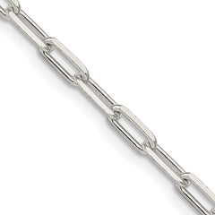 Sterling Silver 3.25mm Elongated Open Link Chain - 8