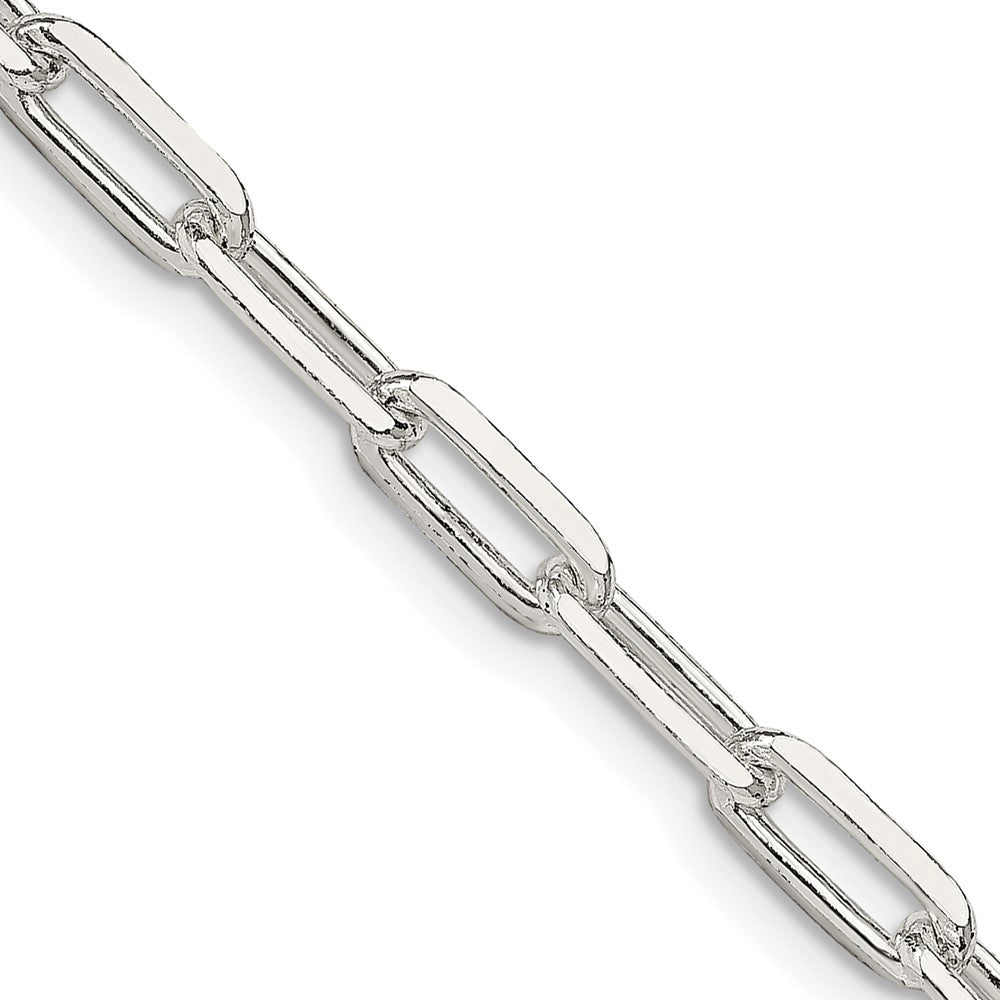 Sterling Silver 4.25mm Elongated Open Link Chain - 8