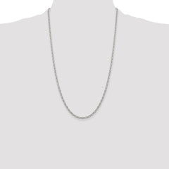 Sterling Silver 3mm Fancy Patterned Rolo Chain - 4