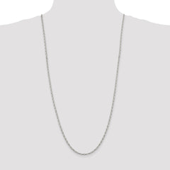 Sterling Silver 3mm Fancy Patterned Rolo Chain - 5