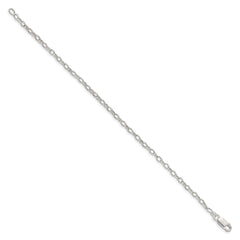 Sterling Silver 3mm Fancy Patterned Rolo Chain - 6