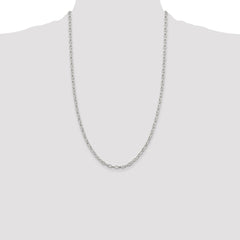 Sterling Silver 3.75mm Fancy Patterned Rolo Chain - 5