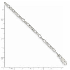 Sterling Silver 3.75mm Fancy Rolo Chain - 3
