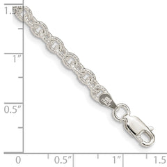 Sterling Silver 3.75mm Fancy Rolo Chain - 3