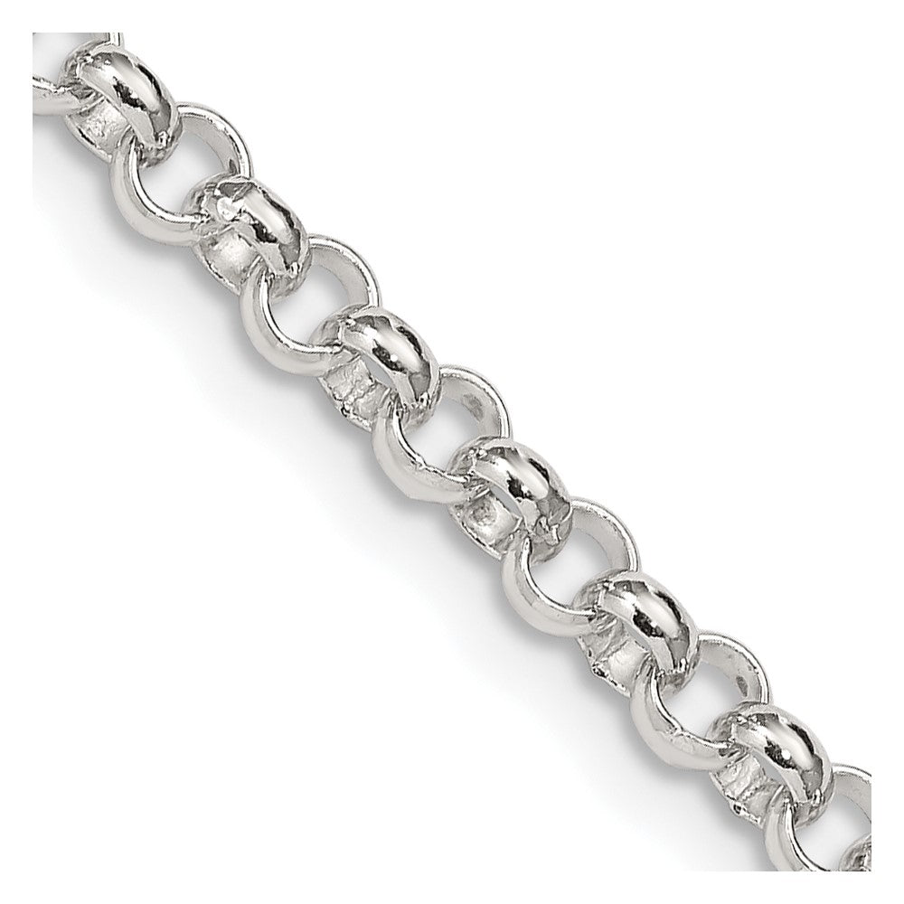 Sterling Silver 4mm Rolo Chain - 18