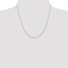 Sterling Silver Rhodium-plated 1.3mm Loose Rope Chain - 6