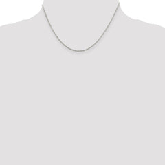 Sterling Silver 1.4mm Singapore Chain - 4