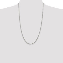 Sterling Silver 2.25mm Singapore Chain - 8