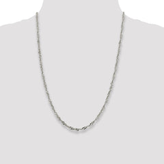 Sterling Silver 3.5mm Singapore Chain - 5