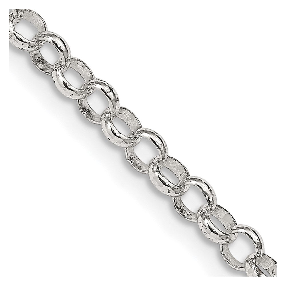 Sterling Silver 4mm Rolo Chain - 21