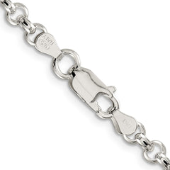 Sterling Silver 4.6mm Rolo Chain - 6