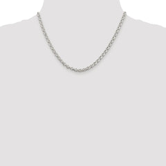 Sterling Silver Rhodium-plated 4.6mm Rolo Chain
