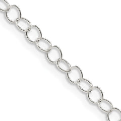 Sterling Silver 3.5mm Fancy Cable Chain - 5