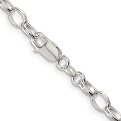 Sterling Silver 5mm Fancy Rolo Chain - 2