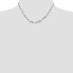 Sterling Silver 5mm Fancy Rolo Chain - 2