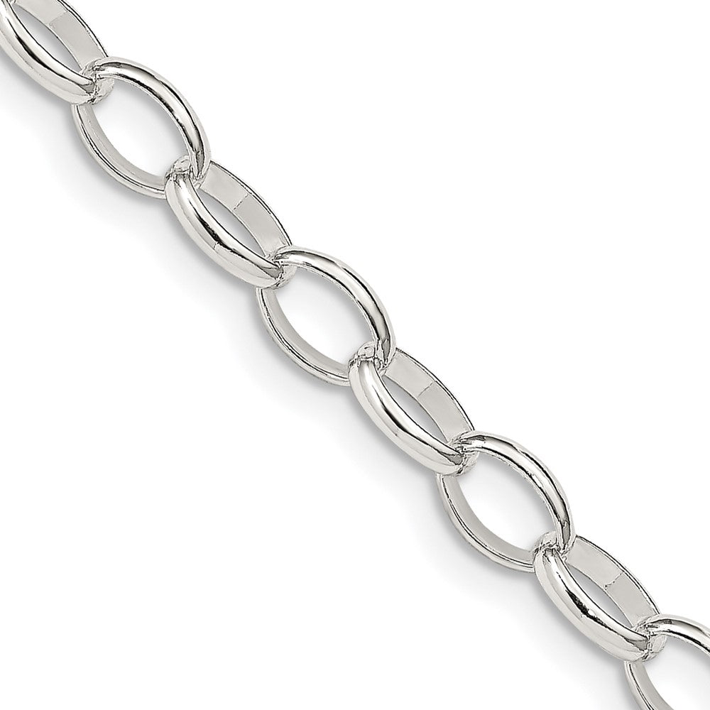Sterling Silver 5mm Fancy Rolo Chain - 2