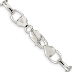 Sterling Silver 8mm Fancy Rolo Chain - 4